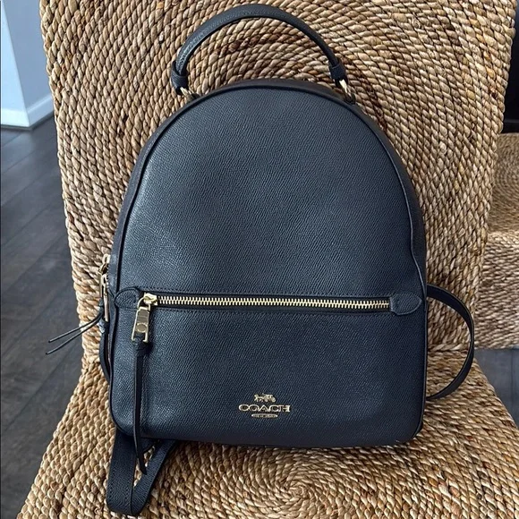 Coach | Bags | Coach Dark Blue Backpack With Gold Hardware  display picture 1